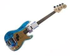 The Beach Boys Autographed Fender Bass Guitar with Surfin USA Lyric ACOA JSA
