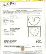 Awesome 13.50CTW Emerald-Cut Multi-Color Sapphire & 6.12CTW Diamond Necklace in 14K Yellow Gold Over