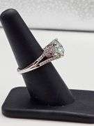 Sparkling 5.5 Ct 14 Kt White Gold Plated Engagement Ring