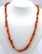 Coral beaded necklace