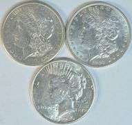3 Flashy top end better date Silver Dollars: 1887-S, 1903-P, & 1926-S
