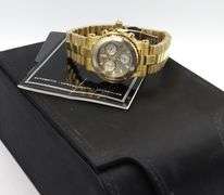 Renato Colleziioni T-Rex grand diver quartz limited edition diamond accent gold tone watch