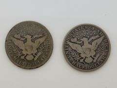 1900 & 1901 O Barber Half Dollar, Circulated