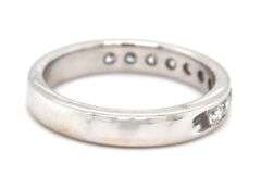 14kt White gold 0.47ctw channel set diamond band