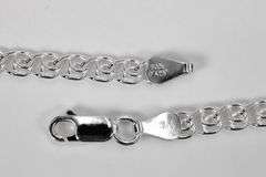 Sterling Silver Italian Love Heart Chain 4.8mm Solid 925 Italy Infinity Promise Bracelet Anklet 7"