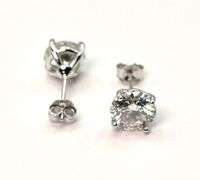 Dazzling 4.Cttw Bright White Lab Simulated Diamond Earrings