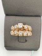 CERTIFIED BRAND NEW 14K YELLOW GOLD DIAMOND WEDDING SET
