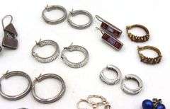 Group lot of Vintage 925 sterling silver earrings