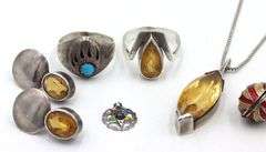 Group lot of Vintage 925 sterling silver jewelry
