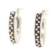 Micheal Dawkins Pebble oval hoop earrings