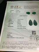 CERTIFIED NATURAL GREEN EMERALDS TOTALING 21.99 CARAT