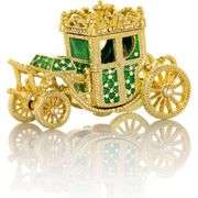 24k Gold Plated Fabergé Style Chariot