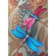 Set of 2 Metal Dragonfly Wall Art
