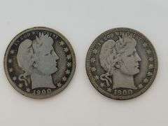 1900 & 1900 O Barber Quarters, Circulated