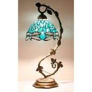 Stained Glass Dragonfly Lamp
