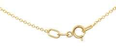 14kt Yellow gold pear mabe pearl and diamond accent enhancer pendant on chain
