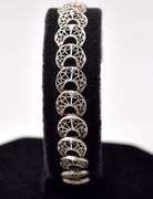 Filigree Moon Bracelet in Sterling Silver