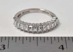 CZ Gemstone Ring in Sterling Silver