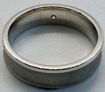 14K White Gold Round Brilliant Cut Diamond Ring