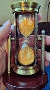 Bronze Embossed Hourglass with Golden Sand
