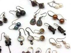 Group lot of Vintage 925 sterling silver earrings