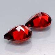 Top red Mozambique Garnets! 3.95 carat pair!