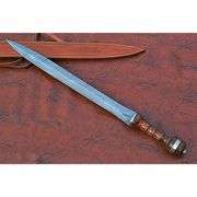29-Inch Maximus Gladius Sword Hand-Forged Damascus Steel Blade