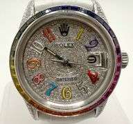 Stunning and Colorful Rolex Datejust Rainbow Watch