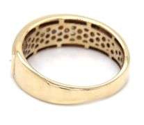 Gent's 10kt Yellow gold 0.85ctw channel set diamond band
