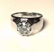Men's Sparkling 2.5 Ct Fire Moissanite Ring