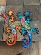Metal Gecko Wall Art