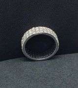 MEN’S 14K WHITE GOLD NATURAL DIAMOND WEDDING BAND