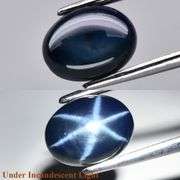 Stunning 2.36ct 8x6mm cobalt blue Star Sapphire