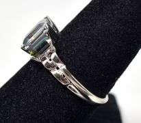 Magnificent Mystic Topaz Ring in 10K White Gold