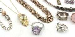Group lot of Vintage 925 sterling silver mixed jewelry
