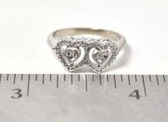 Darling Heart Ring in 10K White Gold
