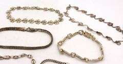 Vintage 925 sterling silver group lot of 8 bracelets