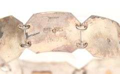 925 Sterling silver and gold accent bracelet