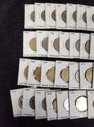 Lot Of 63 Coins From Jordan In Cardboard Holders