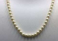 6MM White fresh-water pearl necklace
