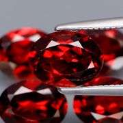 Top color!! 7.32ct 5pc. Mozambique Garnet set