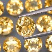 Ravishing 10.08ct top golden eye clean Citrine set
