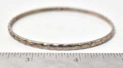 Bangle Bracelet in Sterling Silver