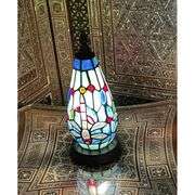 Mini Tiffany Dragonfly Stained Glass Lamp