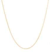 10kt Yellow gold rolo link chain necklace