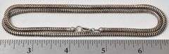 Snake Chain Link Necklace in Sterling Silver