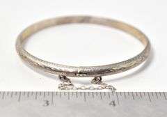 Bangle Bracelet in Sterling Silver