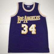 Signed Shaquille O'Neal Basketball Jersey COA