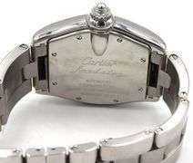 Cartier Roadster Silver Roman Numerals Dial Watch