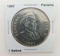 Lot Of 37 Coins From Panama In Cardboard Holders